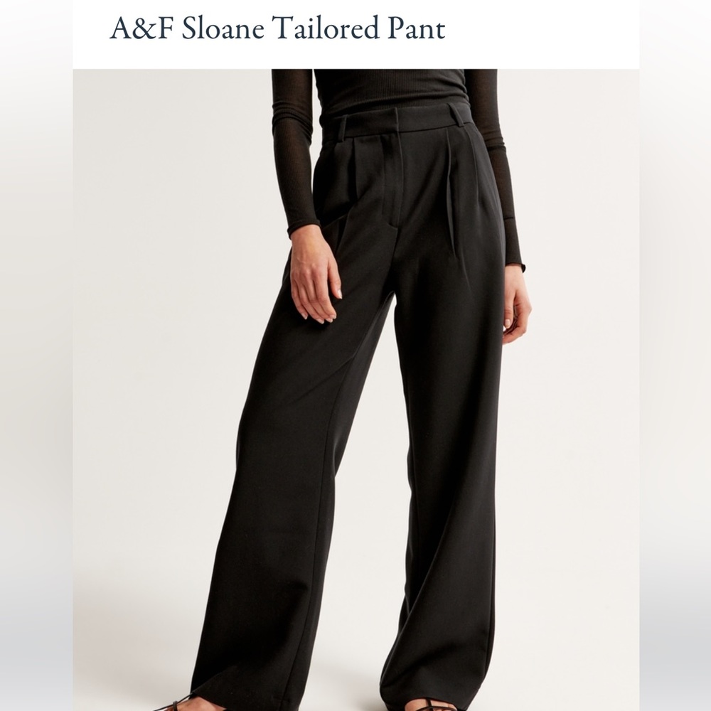 abercrombie sloane tailored pant in black